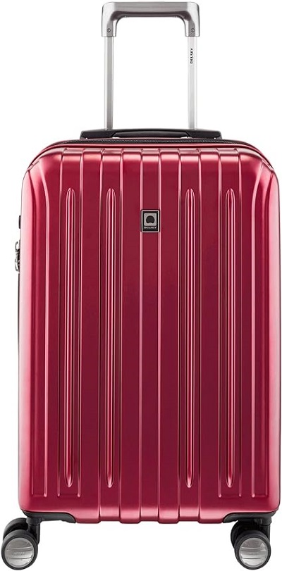 6. Delsey Titanium Carry-on Hard-Shell Luggage